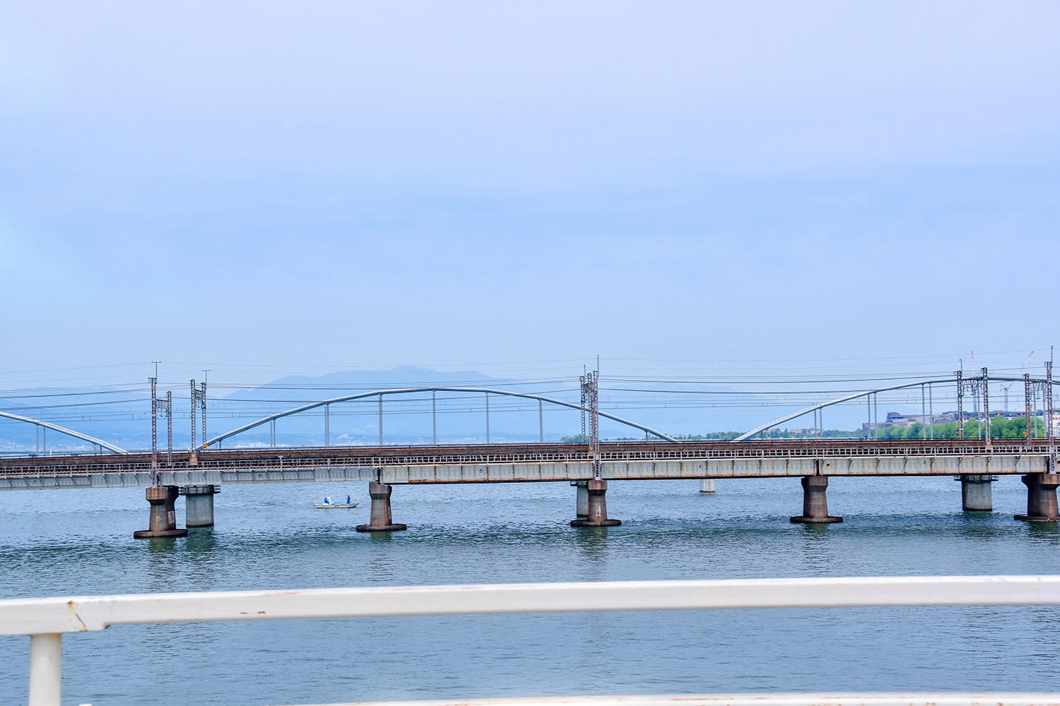 瀬田川大橋を渡って、琵琶湖の湖畔へ！