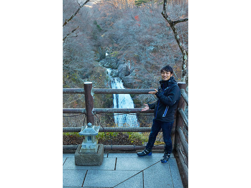 そしてこちらが秋保大滝、記念にぱちり。