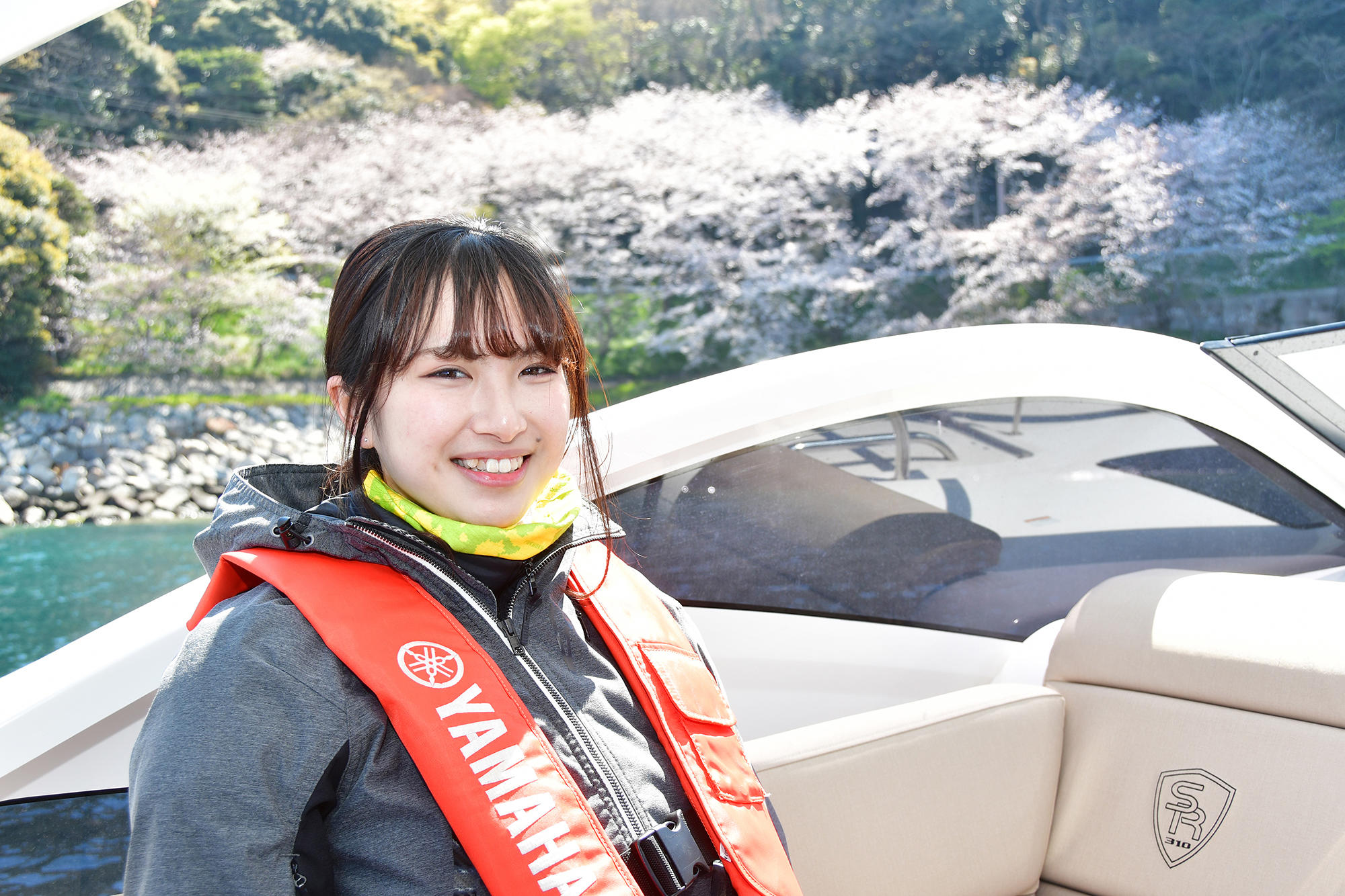 海からの花見もサイコーです。