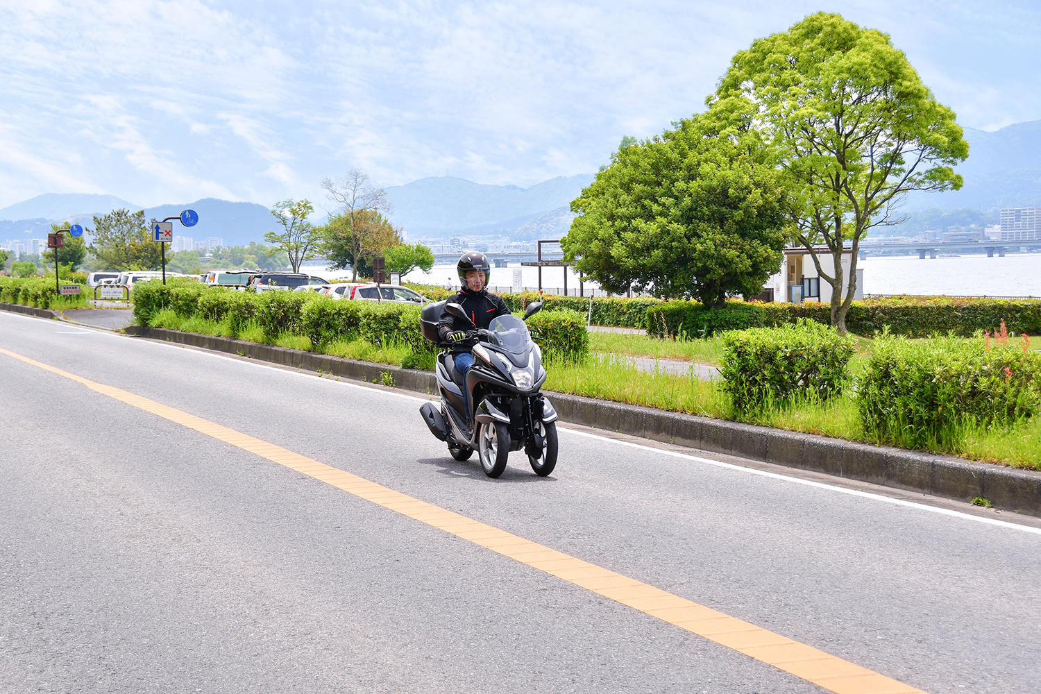 ウワァ?視界が抜けて風も気持ちがいいこと！