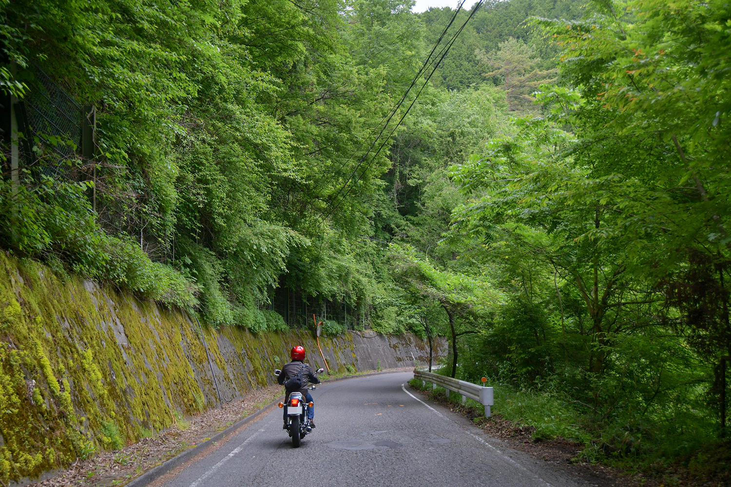 静かな山間を縫って走ると、SRらしい