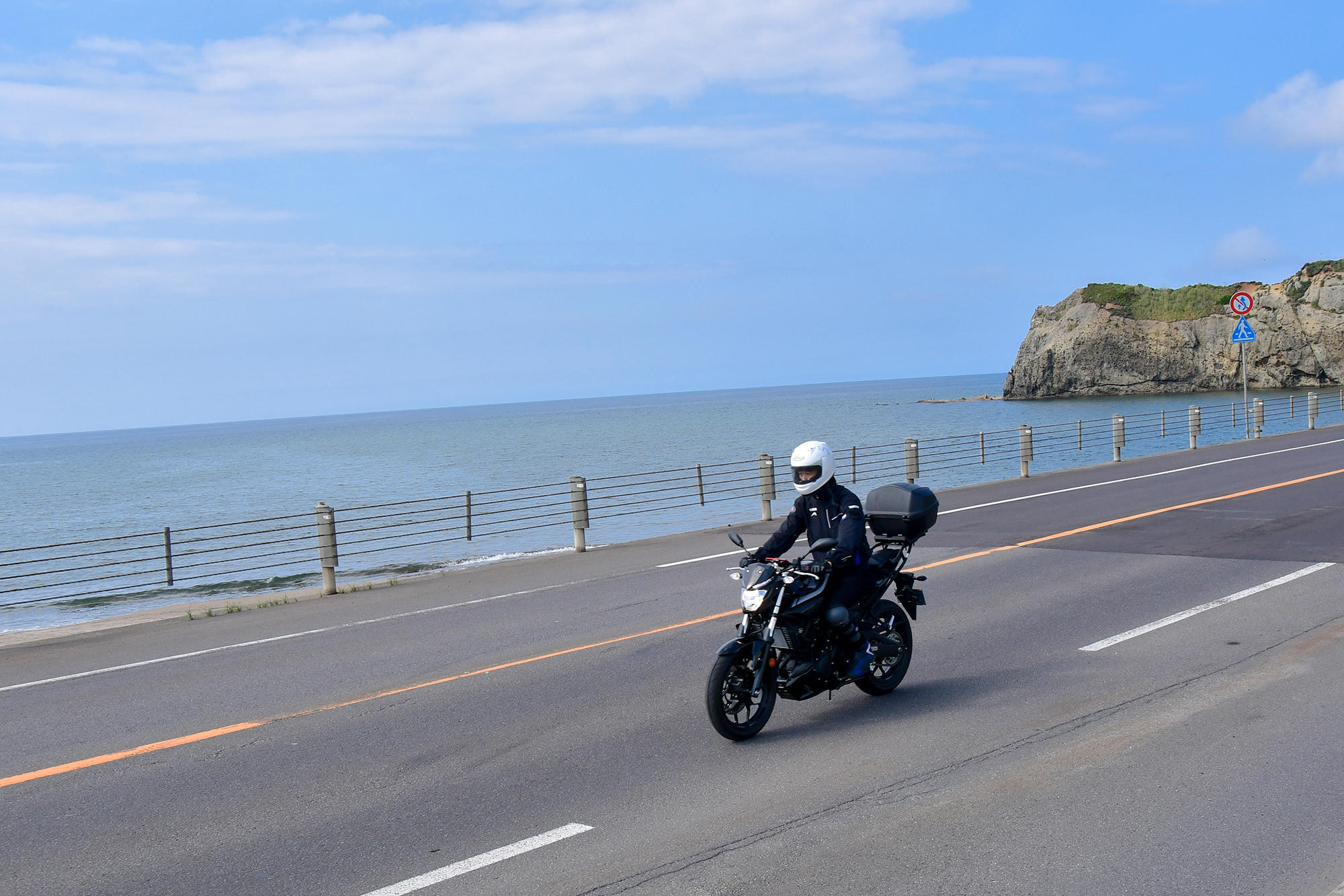 想像していたほど、海岸線の走行はありませんでした。
