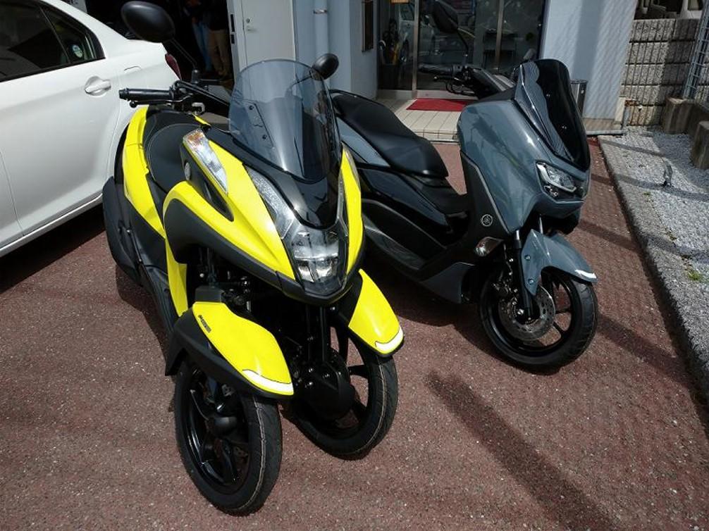 NewモデルのNMAX125とTRICITY125運気の上がるNewカラーイエローです