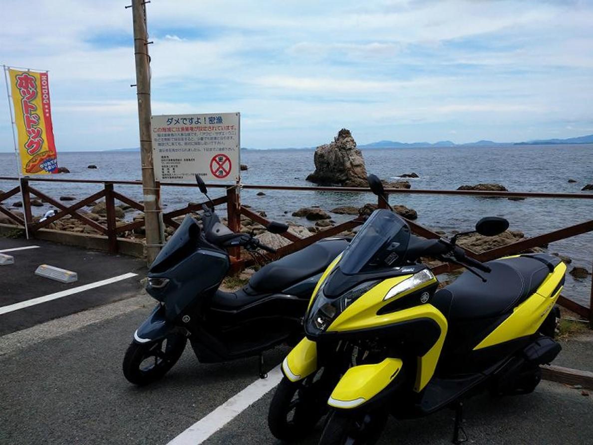 志賀島海水浴場へ到着
