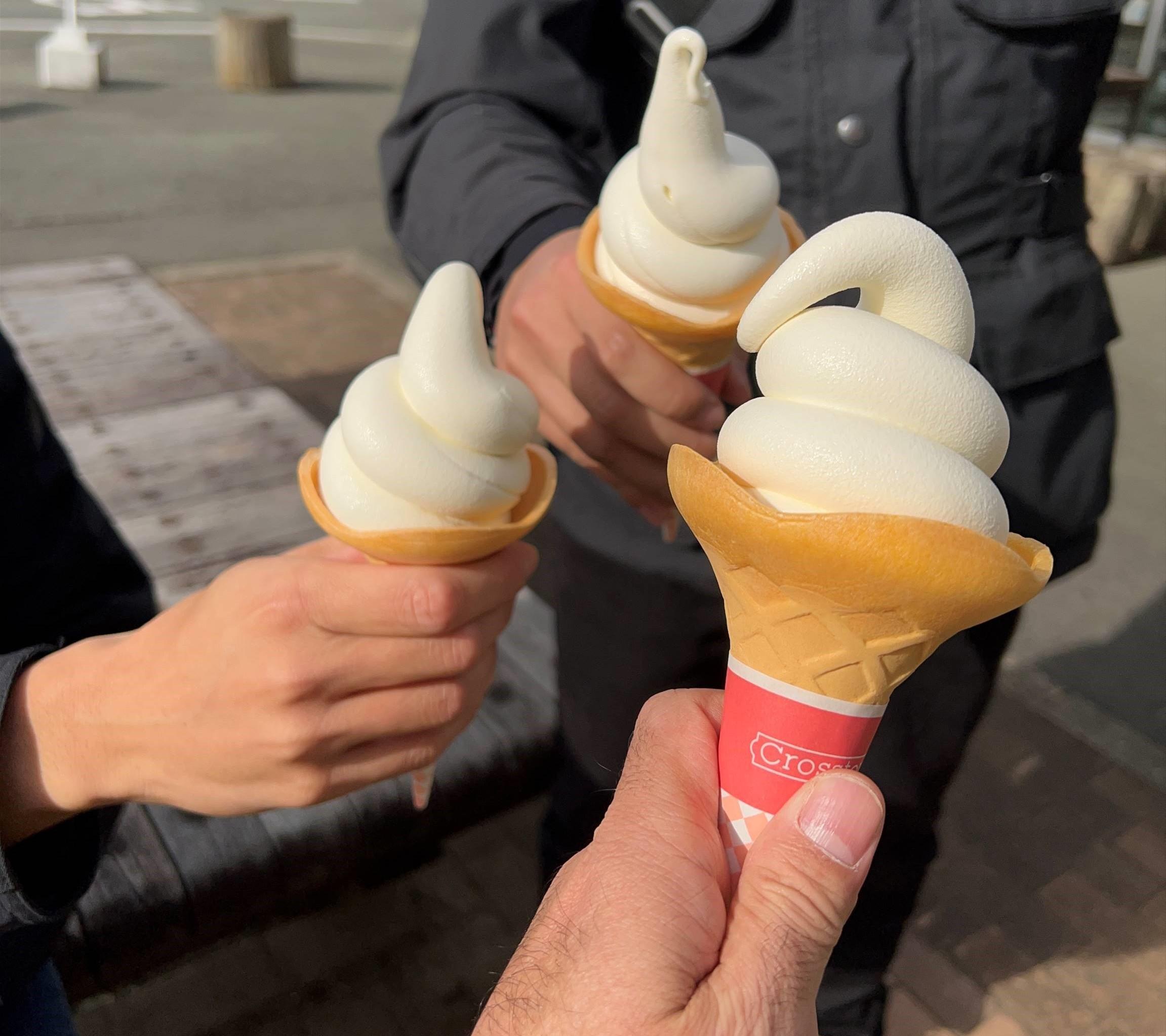 『天空ソフトクリーム』で乾杯
