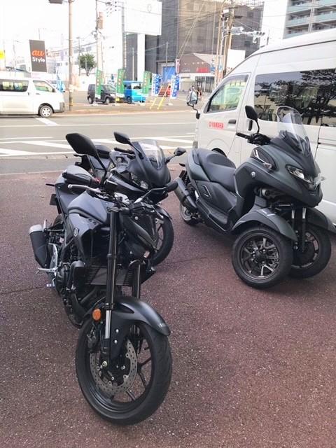 ヤマハ バイクレンタル福岡空港国際線前まで安全運転で帰ります。
