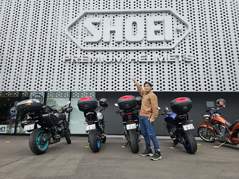 ヤマハ バイクレンタル東京大森のY-AMT 3モデルと浦崎さん