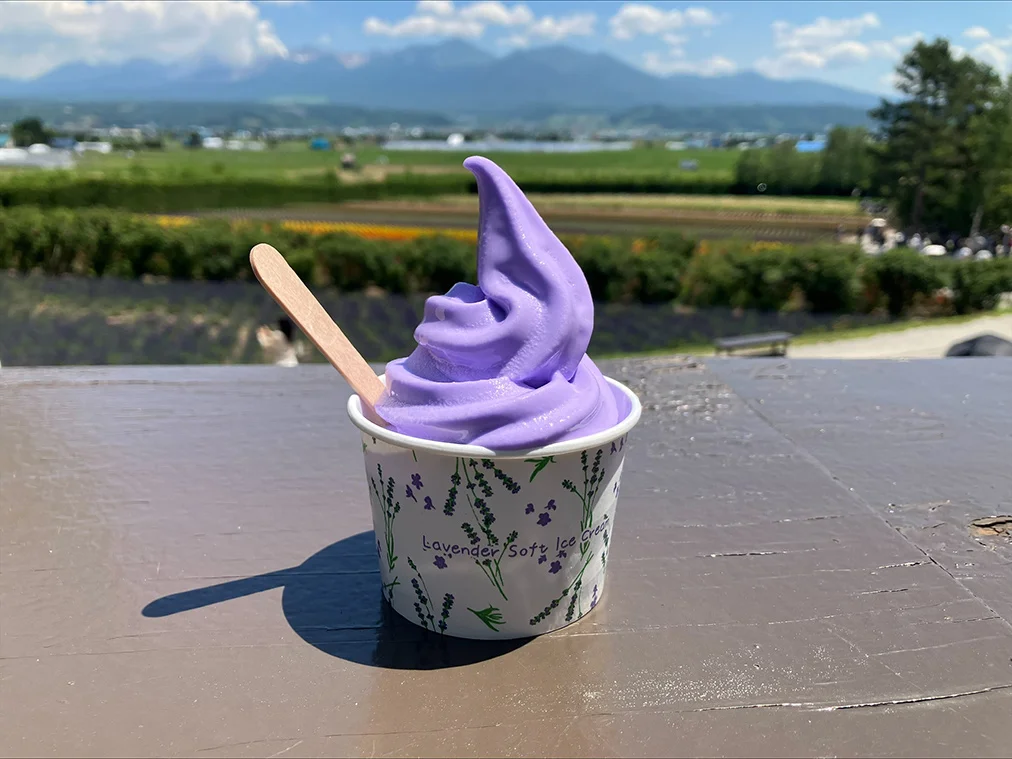 ラベンダーソフトクリーム（ファーム富田）
